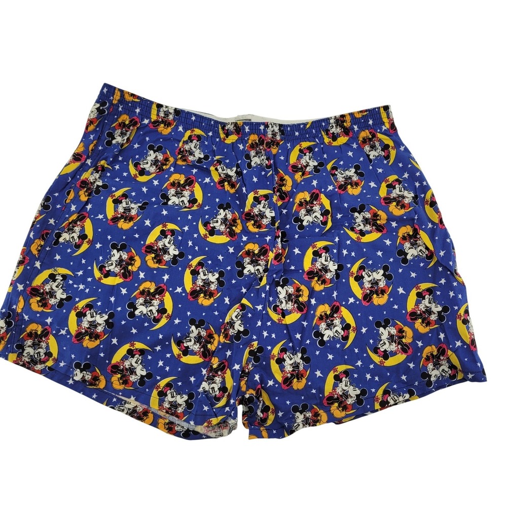 Disney Mickey Unlimited XL Boxer Shorts Men's Blue Minnie Mouse Paper Moon